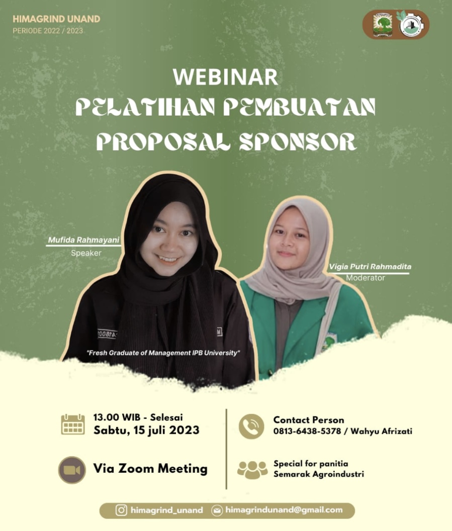 Proposal Studio bersama Hima Agroindustri Universitas Andalas